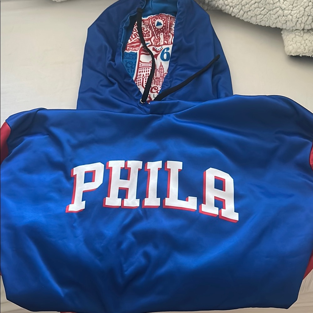 Blue PHILA Hoodie - 76ers Coors light hoodie